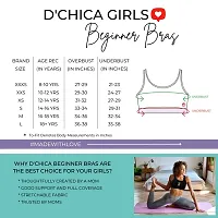 D'chica Sports Bra for Women  Girls, (Pack of 1) Cotton Non-Padded Full Coverage Beginners Wire-Free T-Shirt Gym Workout Bra with Regular Broad Strap, Activewear Training Bra for Teenagers-thumb1