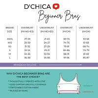 D'chica Sports Bra for Women  Girls, Cotton Non-Padded Full Coverage Beginners Wire-Free T-Shirt Gym Workout Bra with Regular Broad Strap, Training Bra for Teenager (Pack of 1) Yellow-thumb1