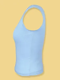 D?Chica Broad Strap Camisole Bra for Women's | Non- Padded Sleeveless Round Neck Full Coverage Undershirts Cami Vest with Regular Straps | Cotton Camisole Innerwear for Girls-thumb3