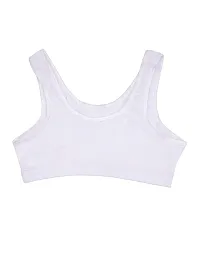 D'chica Sports Bra for Women  Girls, (Pack of 1) Cotton Non-Padded Full Coverage Beginners Wire-Free T-Shirt Gym Workout Bra with Regular Broad Strap, Activewear Training Bra for Teenagers-thumb4