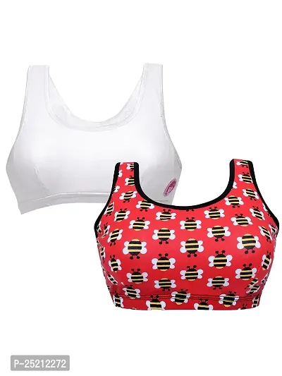 Buy D'chica Double Front Layer Beginner & Sports Bra for 8 To 14