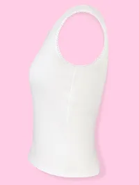 D?Chica Broad Strap Camisole Bra for Women's | Non- Padded Sleeveless Round Neck Full Coverage Undershirts Cami Vest with Regular Straps | Cotton Camisole Innerwear for Girls-thumb4