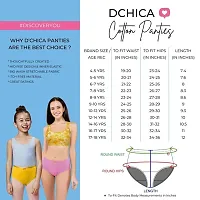 D?Chica Printed Cotton Panties for Women  Girls (Pack of 4) Comfortable Mid Waist Hipster Panty with Stretchable Waistband Full Coverage Breathable Briefs/Underwear-thumb1