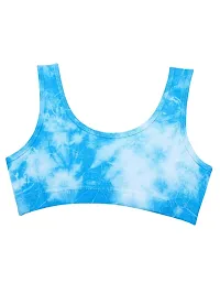 D'chica Sports Bra for Women  Girls, Cotton Non-Padded Full Coverage Beginners Non-Wired T-Shirt Gym Workout Bra with Regular Broad Strap, Training Bra for Teenager Kids (Pack of 1)-thumb3