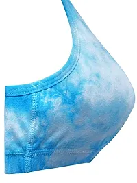 D'chica Sports Bra for Women  Girls, Cotton Non-Padded Full Coverage Beginners Non-Wired T-Shirt Gym Workout Bra with Regular Broad Strap, Training Bra for Teenager Kids (Pack of 1)-thumb4
