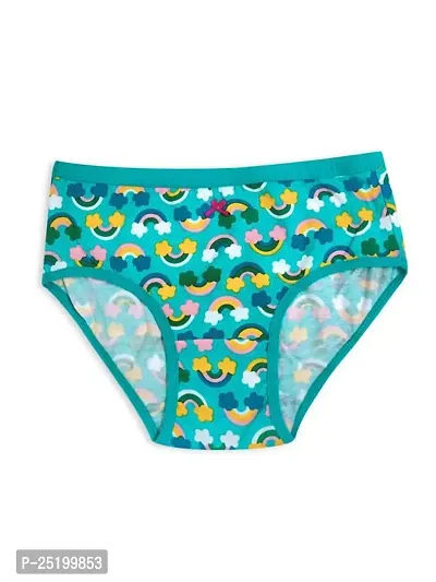 D'chica Printed Cotton Panties for Women  Girls Pack of 3, Comfortable Mid-Waist Hipster Panty with Soft Stretchable Inner Elastic | Kids/Teenagers Full Coverage Breathable Briefs, Underwear-thumb3