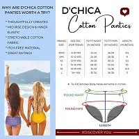 D'chica Printed Cotton Panties for Women  Girls Pack of 3, Comfortable Mid-Waist Hipster Panty with Soft Stretchable Inner Elastic | Kids/Teenagers Full Coverage Breathable Briefs, Underwear-thumb1