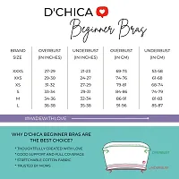 D'chica (Pack of 1) Slip-on Strapless Bra for Teenagers, Girls Sports Bra Cotton Non-Wired Beginners Non-Padded Crop Top Bra Full Coverage Seamless Gym Stylish Workout Training Bra for Kids-thumb1