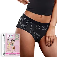 D'chica Period Panties No Pad Required Anti Microbial (Pack of 1) Absorbent Menstrual Underwear | Women  Girls Easy to Wash, Leak Proof, Reusable Period Panty Briefs-thumb2