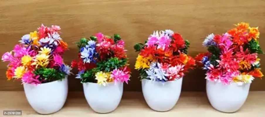 Artificial Flower Pots for Home Decor - Assorted Color