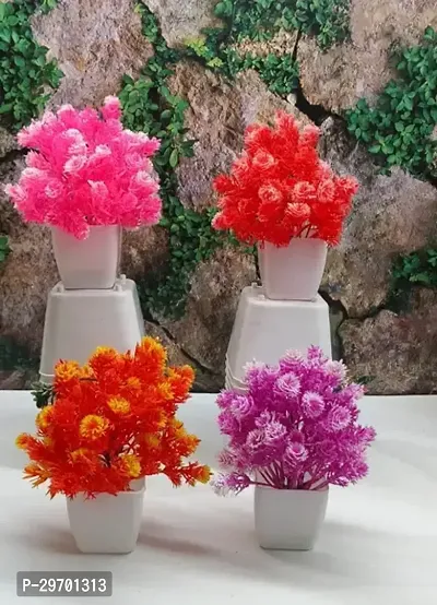 Artificial Flower Pots for Home Decor - Assorted Color