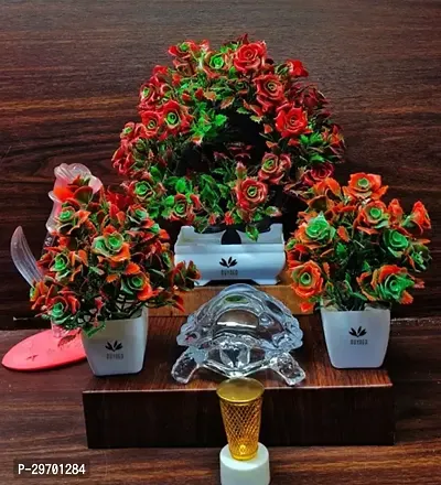 Artificial Flower Pots for Home Decor - Assorted Color