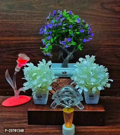 Artificial Flower Pots for Home Decor - Assorted Color