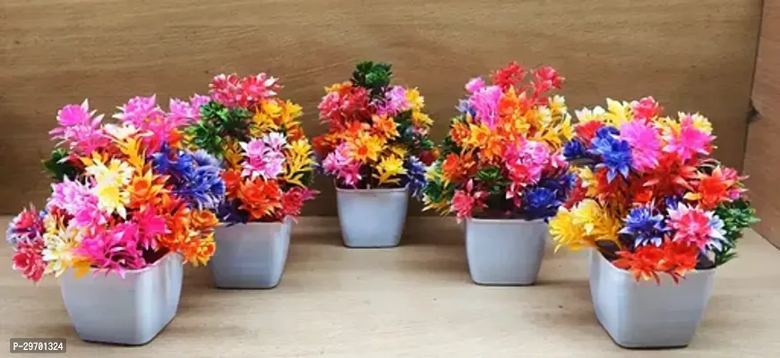 Artificial Flower Pots for Home Decor - Assorted Color