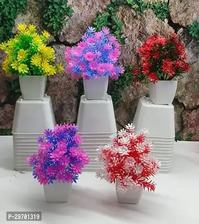 Artificial Flower Pots for Home Decor - Assorted Color