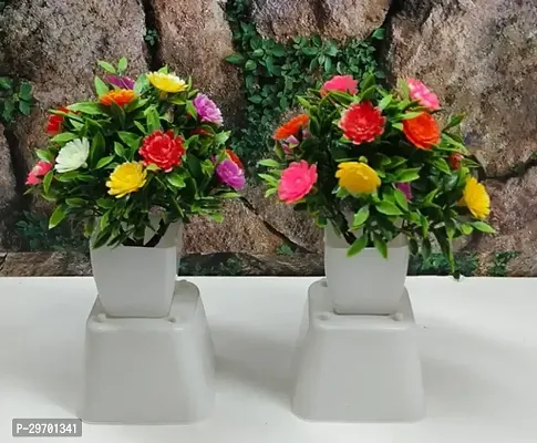 Artificial Flower Pots for Home Decor - Assorted Color