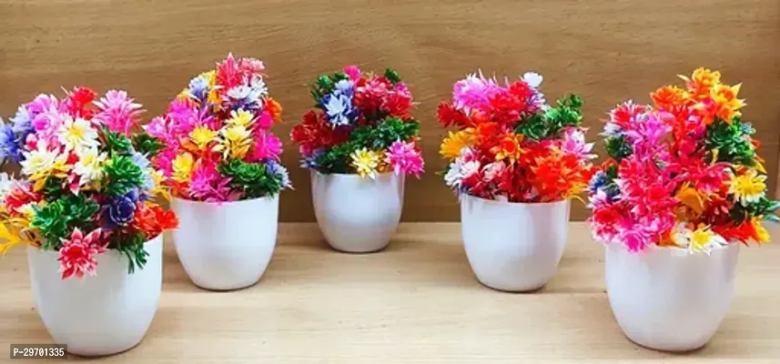 Artificial Flower Pots for Home Decor - Assorted Color