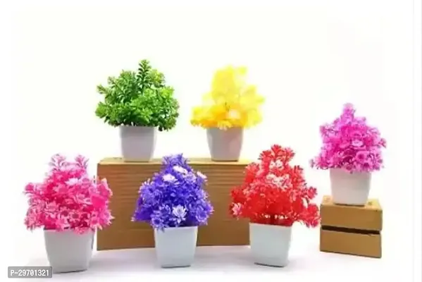 Artificial Flower Pots for Home Decor - Assorted Color