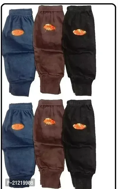 Stylish Cotton Solid Pyjama Bottom For Kids- Pack Of 6