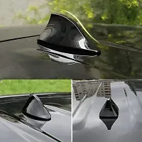 Guance Universal Working Shark fin car Antenna AM FM Radio Signal reciver ABS Plastic Antenna Black Color Decorative Antenna Auto SUV Truck Van forfor Tata Nexon-thumb3