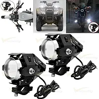 Guance U5 Motorcycle 12V LED Headlight Laser Cannon Waterproof High Power Spot Light,Motorbike Driving Spot Light Black(Pack of 1) for Bajaj Pulsar 135 LS-thumb3