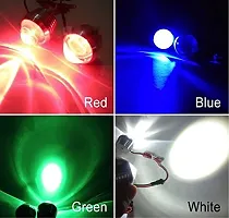 Guance 3 Watt RED Flashing Strobe Warning Fog LED Universal for Bike/Scooty (Set of 2 Pcs) for Vespa Elegante 150-thumb2