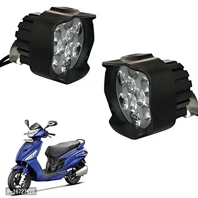 Guance Shilon 9 LED 27Watt Bike/Motorcycle Fog Light, Spot Light Lamp - Set of 2 for Hero Electric Flash-thumb0