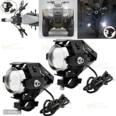 Guance U5 Motorcycle 12V LED Headlight Laser Cannon Waterproof High Power Spot Light,Motorbike Driving Spot Light Black(Pack of 1) for Hero Hero Glamour-thumb4