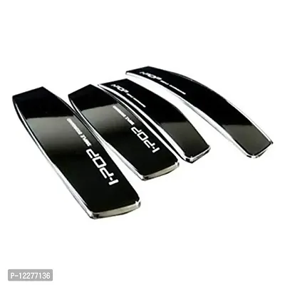 Guance I-pop Simple Black Car Door Scratch Guard Protector (Set of 4) for Tata Harrier-thumb0