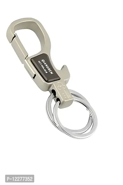 Guance Metal Key Ring Bottle opener key ring gifting accessories Key Holder Antique Hook Locking Metal Carabiner key ring for Car Bike and Gifting ( 1 Pcs)