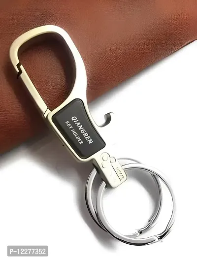 Guance Metal Key Ring Bottle opener key ring gifting accessories Key Holder Antique Hook Locking Metal Carabiner key ring for Car Bike and Gifting ( 1 Pcs)-thumb4