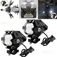 Guance U5 Motorcycle 12V LED Headlight Laser Cannon Waterproof High Power Spot Light,Motorbike Driving Spot Light Black(Pack of 1) for Hero Super Splendor-thumb3
