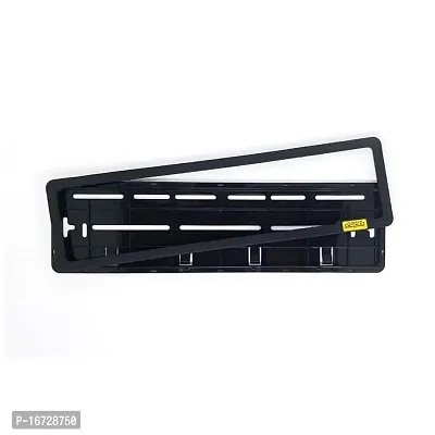 Generic Orbiz Car Number Plate Frame Set of Two (Front and Back) | Orbiz Car Number Plate Frame (2139005, Black)-thumb0
