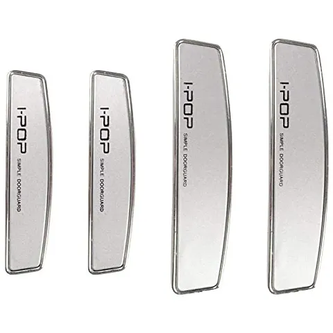 Guance I-pop Simple Silver Car Door Scratch Guard Protector (Set of 4) ForMaruti Suzuki S.Presso