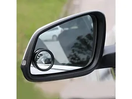 Carex Universal Plastic Rear View Round Blind Spot Mirror for Cars-thumb1