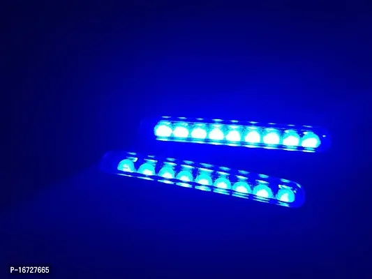 Guance Front, Rear 9 LED Indicator Light (White, Set of 4) for Mahindra MOJO UT 300-thumb2