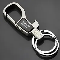 Guance Metal Key Ring Bottle opener key ring gifting accessories Key Holder Antique Hook Locking Metal Carabiner key ring for Car Bike and Gifting ( 1 Pcs)-thumb4