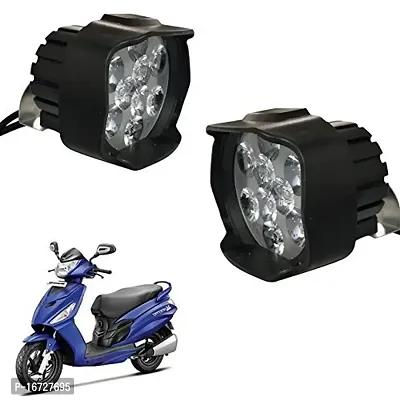 Guance Shilon 9 LED 27Watt Bike/Motorcycle Fog Light, Spot Light Lamp - Set of 2 for Honda CB Shine SP