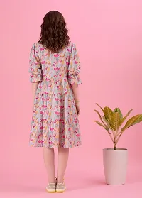 Stylish Multicoloured Linen Dresses For Women-thumb2