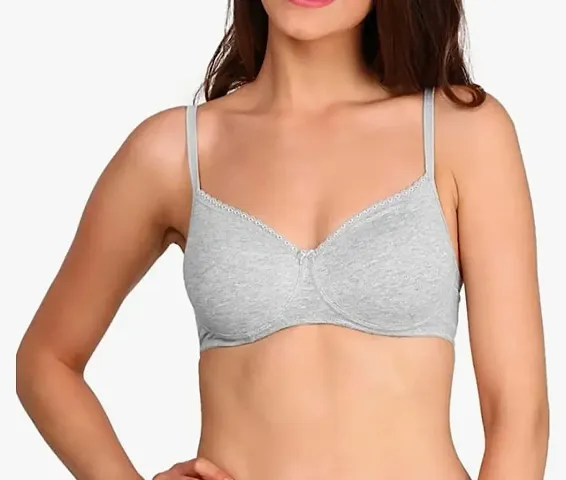 Stylish Blend Solid Bras For Women