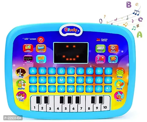 Kids Educational Learning Laptop Toys-Educational Computer Abc And 123 Learning Kids Laptop With Led Display And Music (Multicolor) (Pack Of 1) (Multicolor - 02)-thumb0