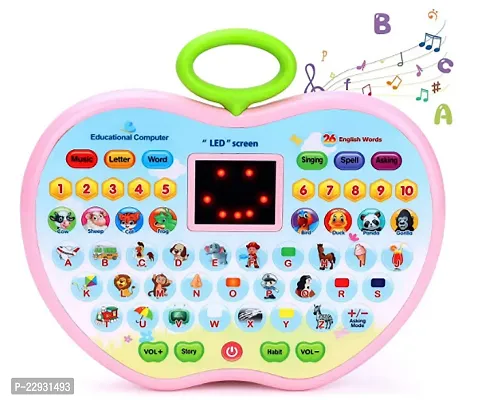 Educational Computer Toy For Kids,Baby Laptop Toy For Children, Multifunctional Musical Learning Laptop Toy For Kids, Animal Sound Toys For Toddlers (Multicolor) (Pack Of 1) (Multicolor-03)