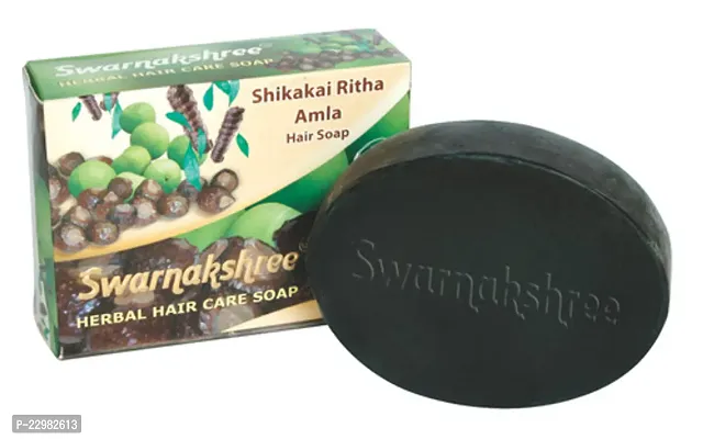 Swarnakdhree Shikakai Ritha Amla Hair Soap 75g Pack of 3