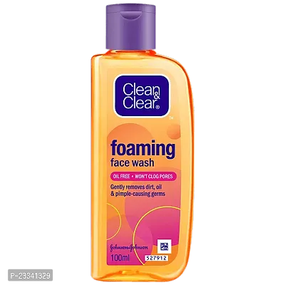 Clean  Clear Foaming Face Wash - 100ml (Pack Of 4)-thumb0