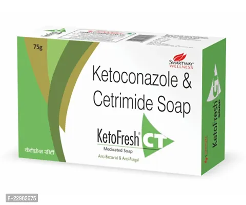 Smartway KetoFresh Anti Bacterial  Anti Fungal Medicated Soap 75g Pack of 3