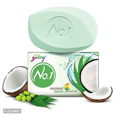 Godrej No.1 Coconut Neem Soap 50g Pack of 4-thumb0