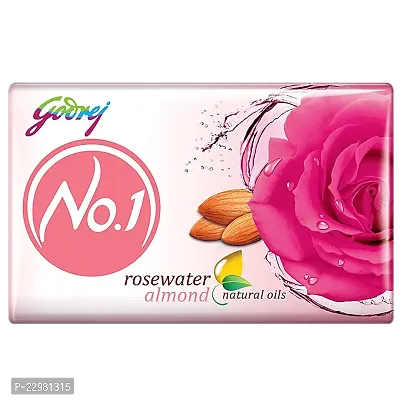 Godrej No.1 RoseWater Almond Soap 50g Pack of 3