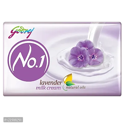 Godrej No.1 Lavender Milk Cream Soap 50g Pack of 6-thumb0