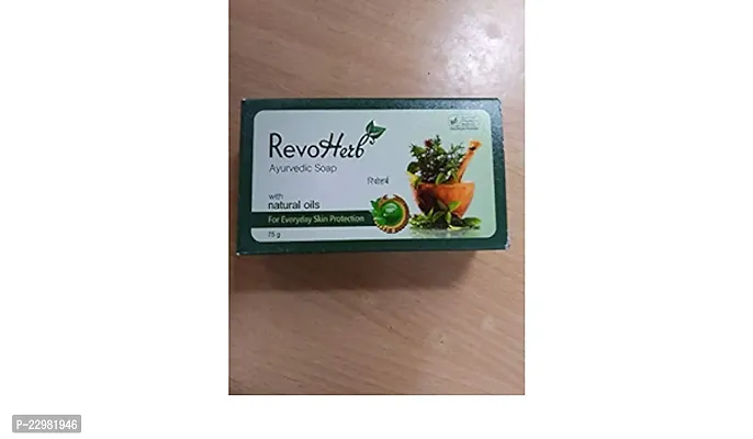 RevoHerb Ayurvedic With Natural Oils Soap 75g Pack of 3-thumb0