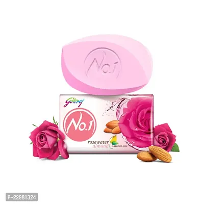 Godrej No.1 RoseWater Almond Soap 100g Pack of 3